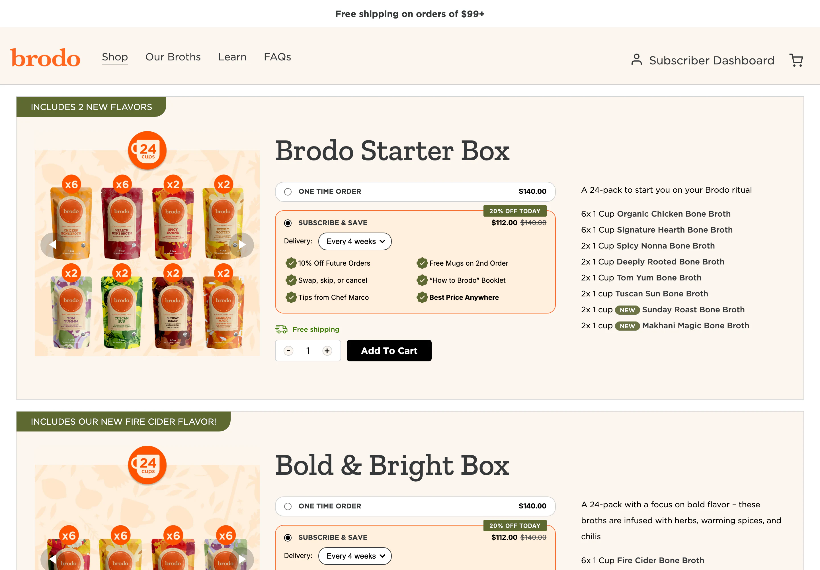Desktop catalog of Brodo