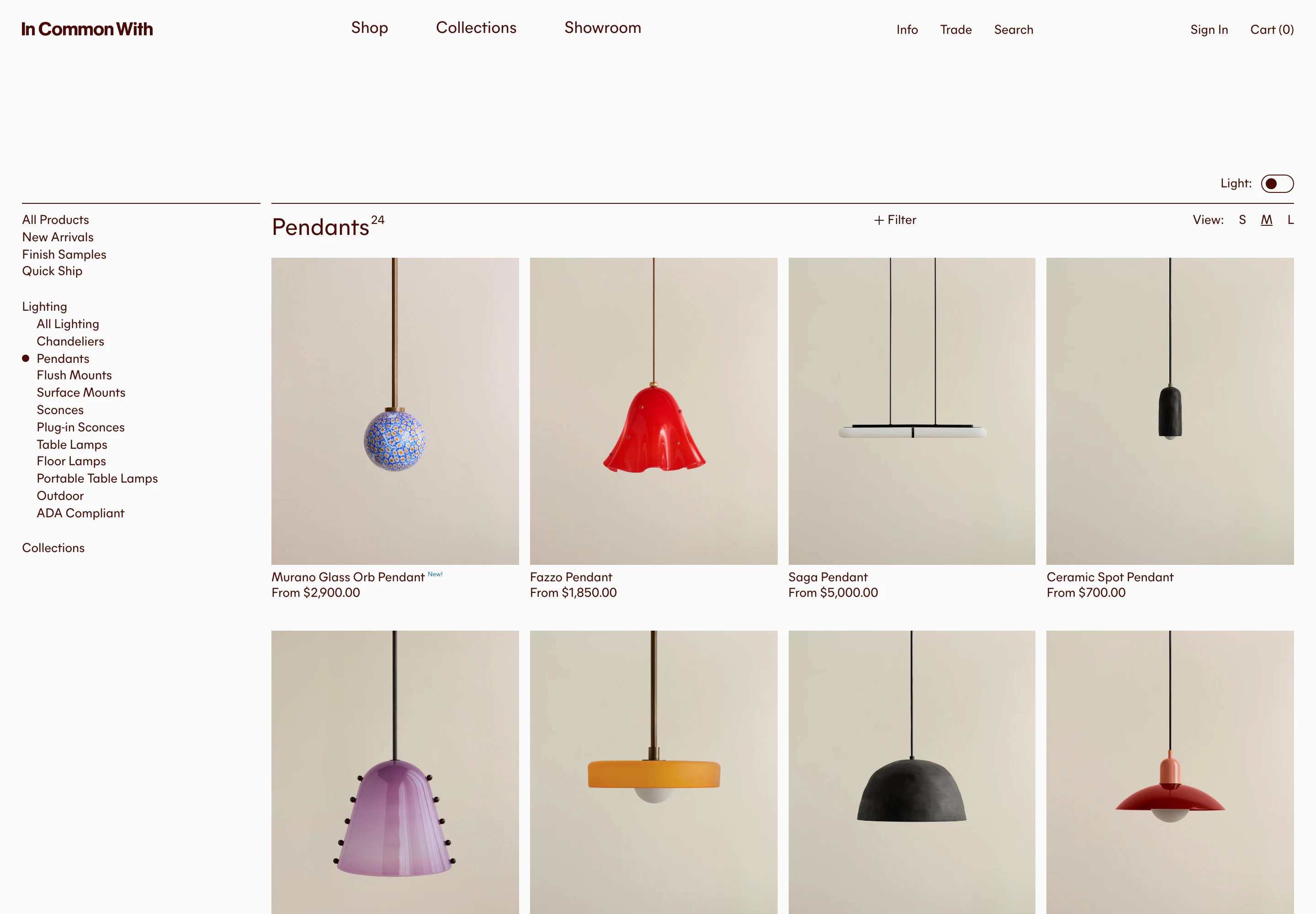 Desktop catalog of In Common With