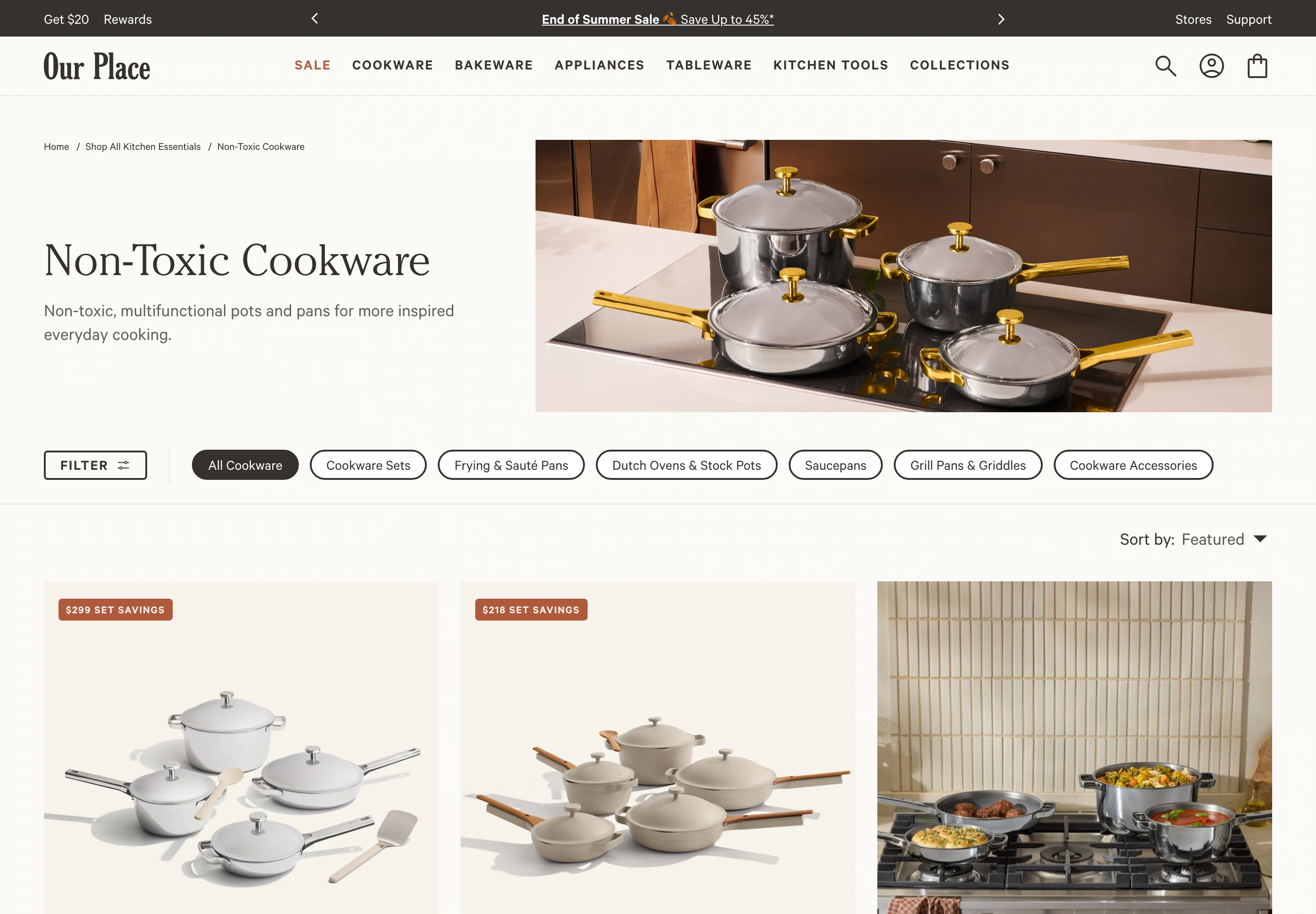 Desktop catalog of Our Place
