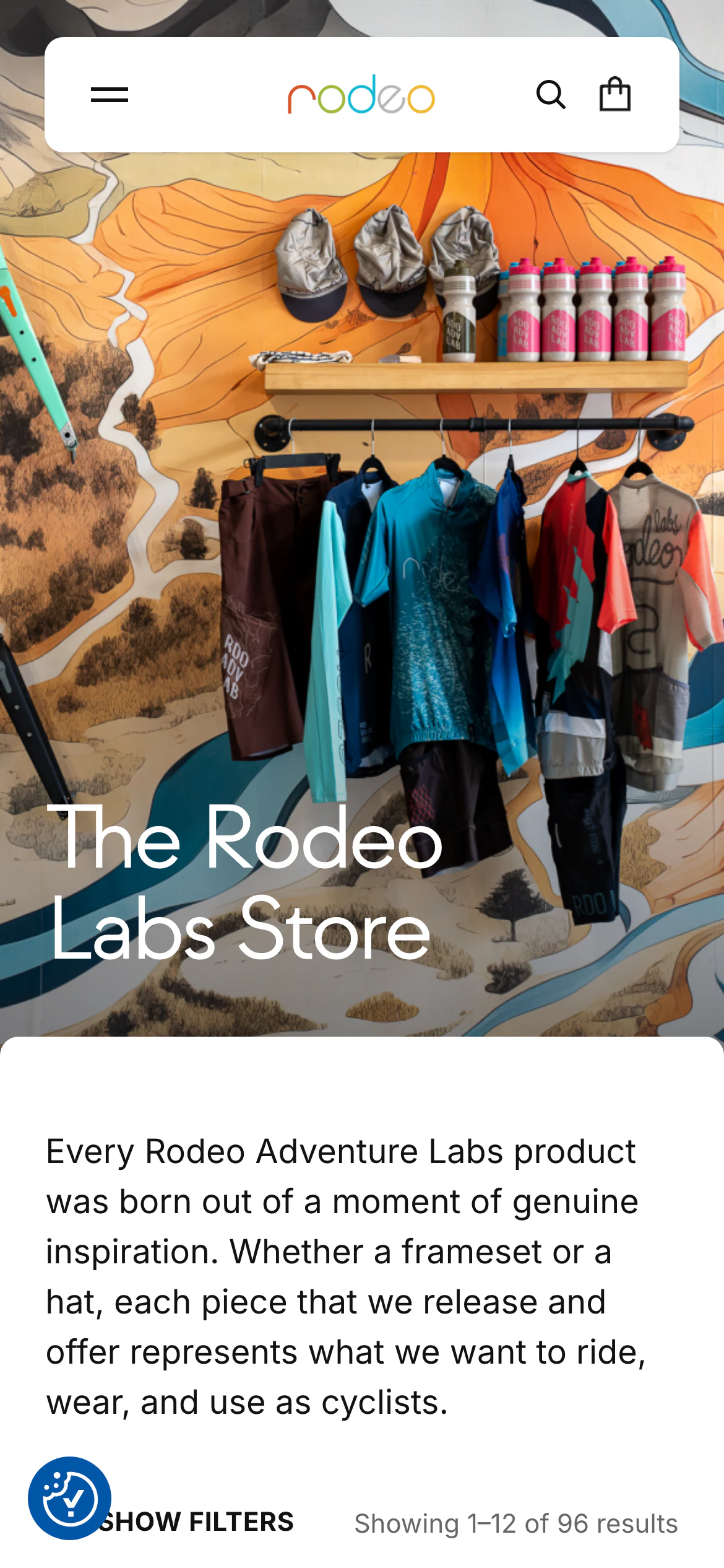 Mobile catalog of Rodeo Adventure Labs