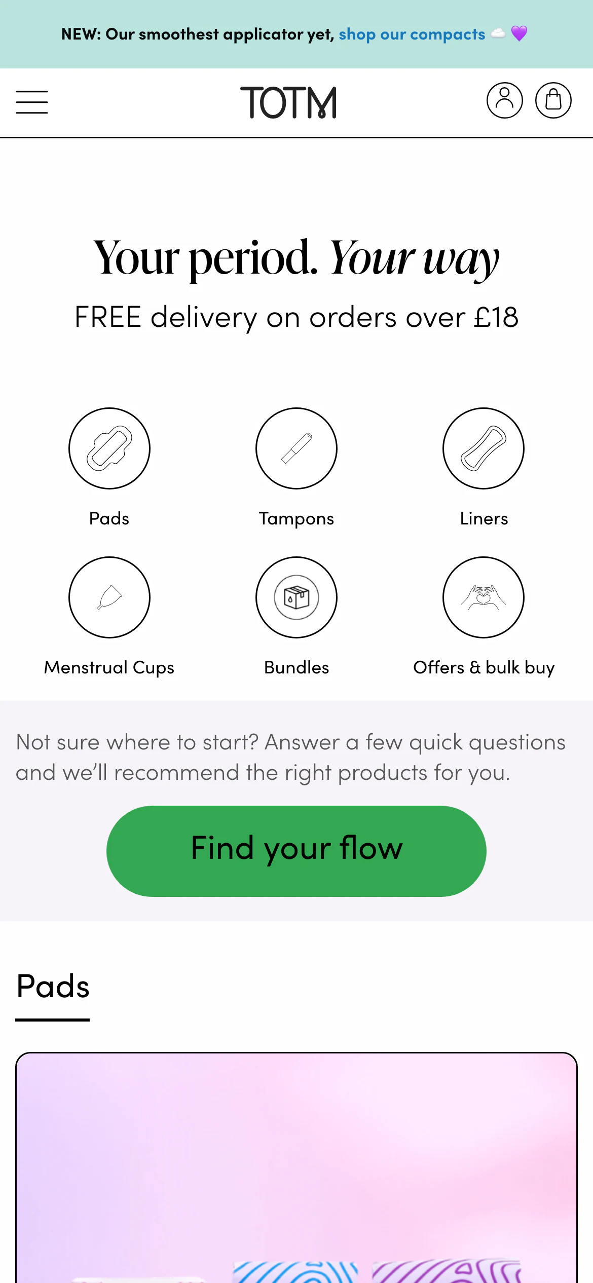 Mobile catalog of TOTM
