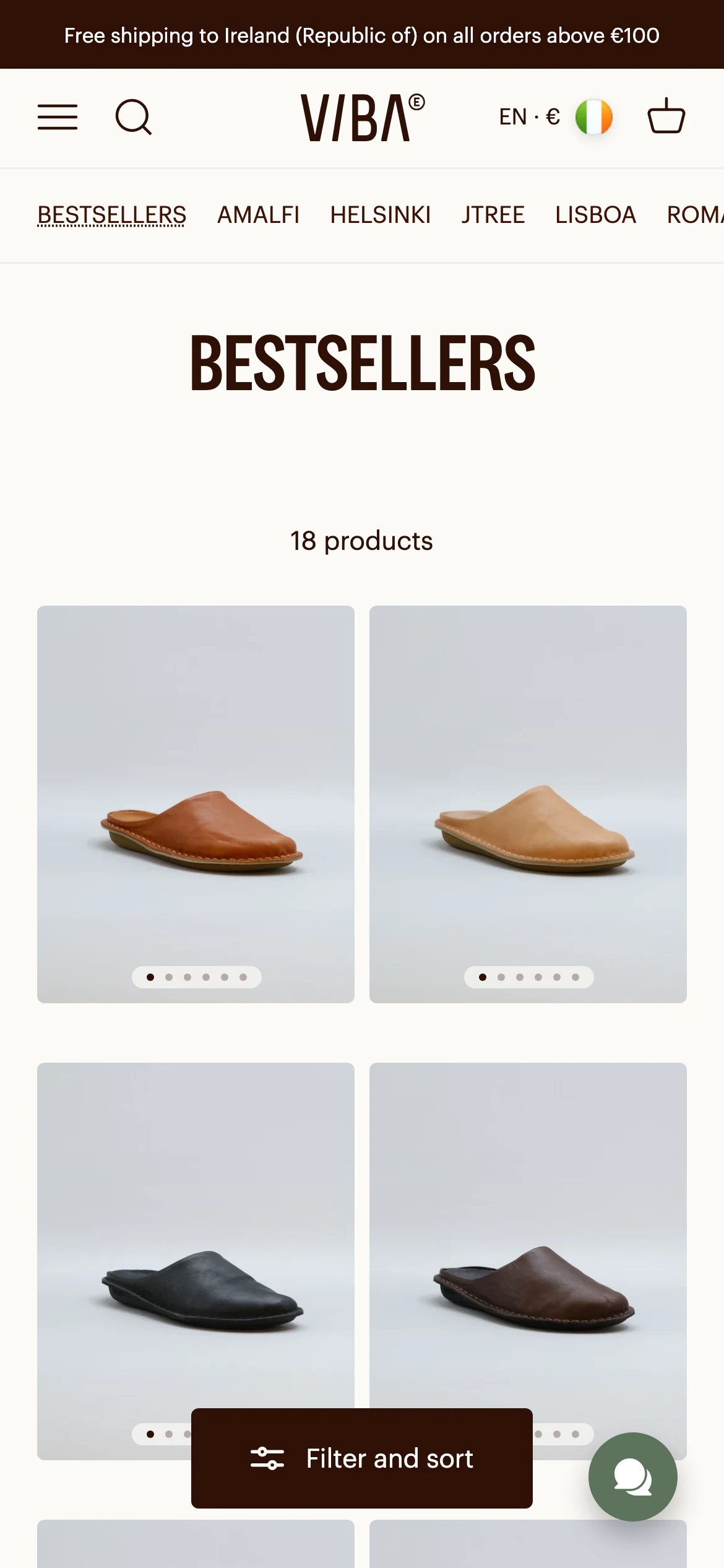 Mobile catalog of VIBAe